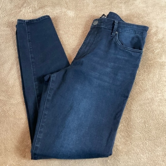 Kut from the Kloth Denim - KUT Mia Toothpick Skinny Blue Jeans Dark Wash Sz 10